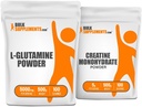 BulkSupplements L-Glutamine 500g + Kretine 500g
