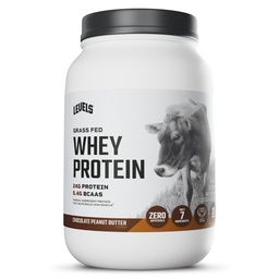 Levels Grass Fed Whey Protein Powder, No Artificials, 24G of Protein, Chocolate Peanut Butter, 2LB