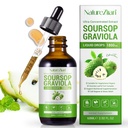 Soursop Graviola Liquid Drops - Soursop Bitters - Soursop Leaves Ekstraksiyon - Doğal Antioksi - Hücre Destek & Rejenerasyon - Immune Boost - Relax - Liver ve Sleep (1)