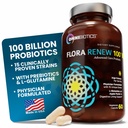 100 Milyar Probiyotikler - Kadınlar ve Erkekler için 15Strain Probiyotik, DRCaps Gecikme, Prebiyotikler, L-Glutamine, Apple Pectin, Gut Lining Support, Raf Stable, Non-GMO, 60 Vegan Capsules for Yetişkinler