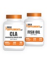 BulkSupplements CLA 2000 mg Softgels + Fish Oil 1000mg Softgels