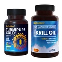 BioEmblem Antarktika Krill Oil Supplement Turmeric Curcumin with Klinik olarak Studied TurmiPure