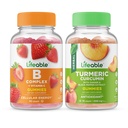 Lifeable B Complex + Turmeric Curcumin, Gummies Sche - Great Tasting, Vitamin Supplement, Gluten Free, GMO Free, Chewable