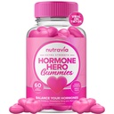 Hormone Balance For Women Gummies + PMS Relief Supplement - Supports Mood Swings, Clear Skin, Reduced Cramps and Bloating - Hormonal PMS Gummies PCOS Vitamin with Cranberry, Dong Quai (60 Gummies)