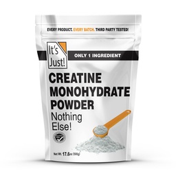 Sadece! - Tinatine Monohidrat Toz, Tina Puretine Toz, ABD'de Made in USA, 3rd Parti Lab Tested, 5g Per Service, Scoop Dahil, No Fillers, No Add Flavor (Unflavored, 500g / 100 Hizmet)