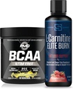 PMD Sports BCAA's Stim Free for Recovery and Performance Lemonade (30 Servings) & Siren Labs L-Carnitine Elite Burn Fat Loss Support Strawberry Blast 3000 mg (32 Servings)