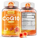 Sugar-Free CoQ10-250mg / 500mg Filled Gummies - Plus Omega-3, EPA + DHA, B3 & Zinc - Ultra Co Q-10 Supplements for Hear-t Health, Cellular Energy, Antioxidant Support, Up to 60 Day Supply, Vegan 60Cts
