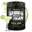 Alpha Lion Superhuman Post Workout Toz, Kas Builder Drink, Kretine Monohidrat + Daha Fazla Lean Kas Büyüme, Güçlü & Cilt, Kadınlar ve Erkekler için Tamam (25 Hizmet, Kas Marg)