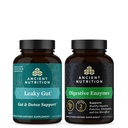 Eski Beslenme Leaky Gut Capsules, 60 Kont + Digestive Enzymes Capsules, 90 Count