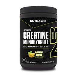 NutraBio Pure Micronized Kretine Monohidrat Toz Supplement, Limon Burst, (300 g) - Destekler Bulk Kas Enerji, Kurtarma ve Güçlü - HPLC Tested Kretine Toz Supplement for Men and Women