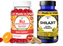 Lunakai USA B12 Gummies & Shilajit Capsules Sche - Ekstra Kuvvetli Günlük Enerji & Sağlık Desteği