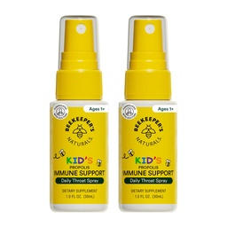 Arıcının Doğal Çocukları Propolis Throat Sprey% 95 Arı Propolisi - Doğal Immune Support & Sore Throat Relief, Antisoxy & Gluten-Free, 1.06 oz (Pack of 2)