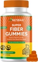 MINATURALS Prebiyotik Fiber Supplement Gummies | Değer Paketi - 180 ct | Gummy | Plantive Gut Cleansing | Orange & Karma Berry
