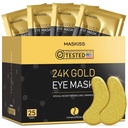 24k Gold Under Eye Patches (25 Pairs), göz maskesi, Collagen Skin Care Products, Eye Patches for Puffy Eyes, göz maskesi karanlık çevreler ve puffiness için maskeler