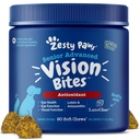 Köpekler için Zesty Paws Eye Supplement - Antioksis & Omega 3 Fatty Asits ile Vizyon Desteği - 90 Chews