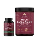 Eski Beslenme Multi Collagen Advanced Capsules, Lean, 90 Kont + Multi Collagen protein Toz, Unflavored, 45 Hizmetler