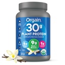 Orgain Organic 30g Vegan Plant Protein Toz, Vanilla, 9g EAAs + BCAAs, High Plant Protein, 4g Prebiyotik + Fiber, 1g Sugar, Pre-Workout, Muscle Support + Recovery - 2.01lb (Package May Vary)