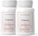 Nourished Natural Health ProbIron - Women's Probiotic + Iron Supplement Boosted with Vitamin C and Copper - Vegan Formula for Energy and Digestive Wellness - 60 Capsules