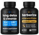 NutraChamps Complete Respiratory & Metabolic Desteği: Lung Cleanse & Berberine Duo
