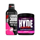 PROSUPPS L-Carnitine 3000 Stimulant Ücretsiz Sıvı Shots (31 Hizmet, Ejderha Meyvesi) ve Bay Hyde Signature Series Pre-Workout Energy Tozed Drink (30 hizmet, Pixie Dust)