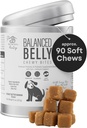 Balanced Belly Probiotics for Dogs – Digestive Health Chews with Prebiotics, Allergy & Joint Support – Probiotic Dog Supplement for Gut Health, Diarrhea Relief, and Itchy Skin – 90 Soft Chews