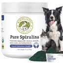 Köpekler için Wholistic Pet Organics Spirulina - 3 Oz - Sağlıklı Immune System & Mevsim Alerjileri - Evsel Gıda İçin Bitkisel Antioksi Destek - Organik Köpek Gıda Topper - ABD'de Taze Olarak Yapıldı