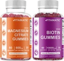 Vitamatic Magnezyum Gummies & Biotin Gummies - 60 Vegan Her Şey