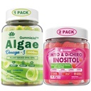 LILICARE Sche: Vegan Omega 3 Supplement Gummies & Inositol Gummies Ideal 40:1 Myo & D-Chiro Inositol