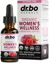 Kadınlar ve PMS Relief için Hormon Dengesi - Kadın Wellness Organik Hormonal Denge Supplements Liquid Drops & Menstrual Cramp Dönemi Desteği - Raspberry Leaf, Chasteberry, Black Cohosh Supplement 1 Oz