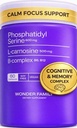 Phosphatidylserine 600 mg with L-Carnosine 500 mg + B6, B12 & Folate - Non-Soy Sunflower Lecithin PS Kompleksi - Plant-Based, Non-GMO - Supports Cognitive Function, Cell Membran