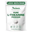L-Theanine Toz, 100 g, Pure L Theanine Tozu Rahatlama ve Focus, Bilişsel Fonksiyonl için Tamam, No Fillers, Non-GMO, 1000 Hizmetler