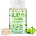 L-Glutamine Gummies 1000 mg, Trehalose, L Glutamine Supplement Support Intestinal, Boost Immune & Muscle Health, for Yetişkinler & Kids, Non-GMO, Vegan, Gluten Free, Grape Flavor, 60