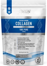 Akıllı Sağlık Hidrolyzed Collagen The Toz, Grass Fed, Yüksek Protein, Unflavored, Gluten-Free, Paleo & Keto Friendly, 10g per Service (2kg) Supports Skin, Hair, Nails, Ortaklar ve Bones