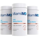 MiamiMD Total Beauty Matrix Collagen Supplements for Women - Collagen Capsules with Vitamin C for Hair, Skin and Nails - Cruelty Free - (60 Capsules) - 3 Pack