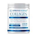Approved Science Collagen Powder - Unflavored Hydrolyzed Collagen Peptides for Women & Men - Marine Sourced - Hair, Skin, Nails & Joints - 30 Scoops - 1 Month Supply
