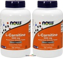 Şimdi Gıdalar L- Carnitine Tartrate 1000 mg, 100 Tablet (Pack of 2)