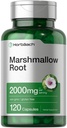 Horbäach Marshmallow Root Capsules | 2000 mg | 120 Kont | Non-GMO & Gluten Free | Geleneksel Herb Extract