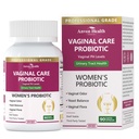 Vaginal Probiotics for Women pH Balance with Prebiotics - 60 Billion CFU for Odor, Yeast & Digestion - Cranberry for Urinary Tract & Hormonal Balance - Vegan & Non-GMO | 90 Capsules