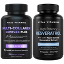 Vitals Vitaminleri Multi Collagen Kompleksi Plus Capsules + Resveratrol Capsules