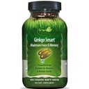 Irwin Naturals Ginkgo Smart Güçlü Nootropic Beyin Uyarısı - DMAE, Clubmoss, Choline & Acetyl L-Carnitine - 60 Liquid Softgels