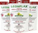 Leonflax, 100% Authentic Canadian Flax Seed, All-Natural, High Fiber Content, Dietary Supplement to Improve Your Digestive Health, 18 Oz, Bag, Natural Health Corporation (Pack of 3)
