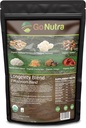 Go Nutra - Organic 7 Mushroom Supplement, Longevity Mushroom Powder with Lion’s Mane, Chaga, Shiitake, Maitake, Reishi, Tremella, and Cordyceps Mushroom, Non-GMO, Gluten-Free, Vegan, 8 oz