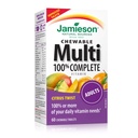 Jamieson 100% Yetişkin Citrus Twist Multi için kullanışlı Multivitamin, 60 çiğnebilir tablet
