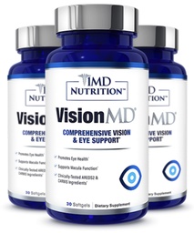 1MD Beslenme VisionMD Eye Vitamin CARMIS - Lutein & Zeaxanthin | Destekler Vizyon Sağlığı, Günlük Göz Strain, & Occasional Kuru Eye | 90 Softgels (3-Pack)