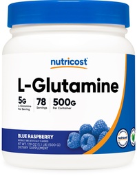 Nutricost L-Glutamine Toz (500 Grams) (Mavi Raspberry)