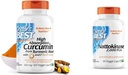 Doctor's BEST DRB-00107 High Absorption Curcumin from Turmeric Root with C3 Complex & BioPerine 500mg & Nattokinase - 2, 000 FU of Enzyme, Supports Heart Health & Circulatory & Normal Blood