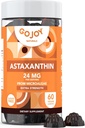 GOJOY NATURALS Astaxanthin Gummies 24mg – High Potency Antioxidant Supplement – Skin, Eye & Immune Wellness Support – Vegan, Sugar-Free, Non-GMO, Gluten-Free, Soy-Free – 60 Gummies