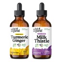 Wild & Organic Turmeric Ginger Tincture 4 fl oz & Milk Butle Tincture 4 fl oz