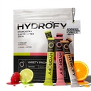 Hydrofy Hidrojen Su + Elektrolytes Drink Mix - Çeşitli Paket | H2 Hydration Packets with Molecular Hidrojen, sodyum, Pyum, Magnezyum | Lemon Lime, Raspberry, Orange + Caffeine | 12 Count