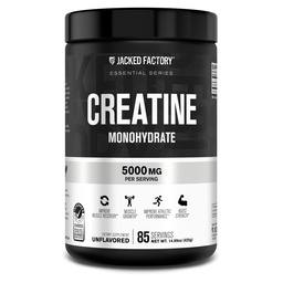 Jacked Factory Kretine Monohidrat Toz 425g - Erkekler ve Kadınlar için 5g Daily Kretine Supplement, Vegan-Friendly, Third-Party Tested - 85 Hizmet, Unflavored